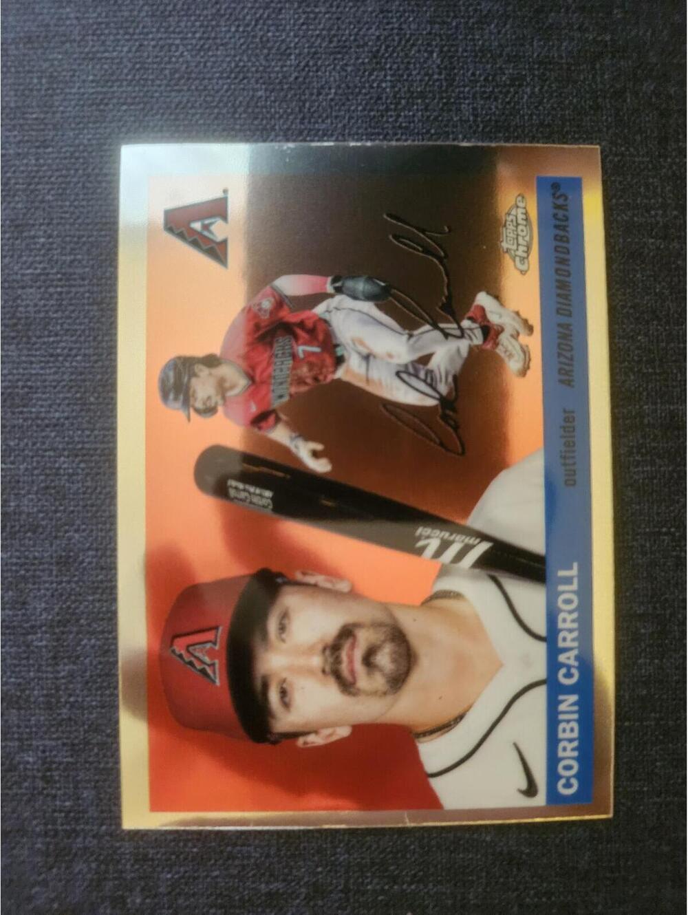 Corbin Carroll - 2025 Topps Chrome Platinum 1955 Rails & Sails - #70 - Arizona
